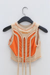 WINDOWSEN printing vest SS23T019 nude color
